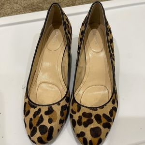 Women’s Calvin Klein cheetah print wedge